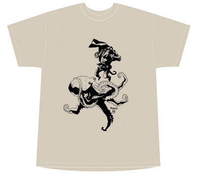 Cover for Hellboy: Hellboy vs. Octopus Men's T-shirt (XXL) (15-358)