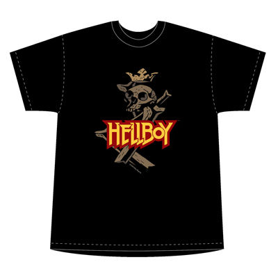 Cover for Hellboy: Logo with Bones Men's T-shirt (XXL) (15-359)