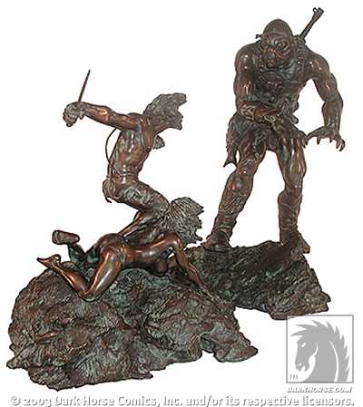 Cover for Frank Frazetta's Man the Endangered Species Bronze Statue (19-441)