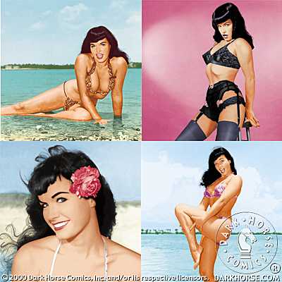 Cover for Bettie Page Coaster Set - Ocean (10-272)
