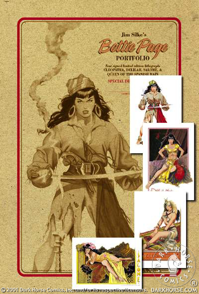 Cover for Jim Silke's Bettie Page Portfolio - Regular Ed. (19-132)