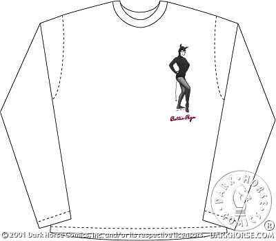 Cover for Bettie Page Long Sleeve Tee (Devil Bettie) (L) (11-477)