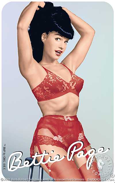Cover for Bettie Page Sticker #4 (Red Bettie) (11-380)