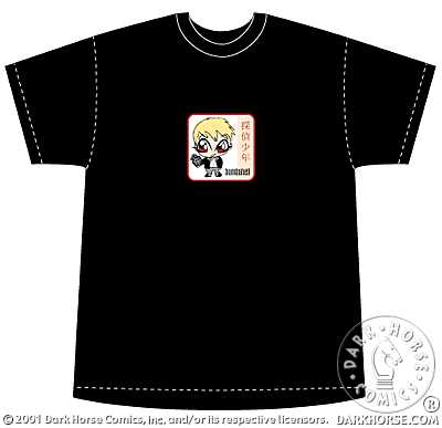 Cover for Bombshell T-Shirt (Mini Bombshell w/grenade Youth Plain Black Tee) (L) (11-131)