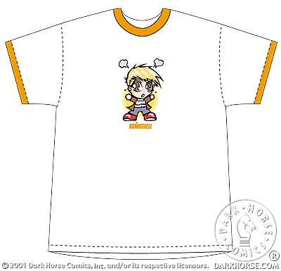 Cover for Bombshell T-Shirt (Angry Mini Bombshell/White Youth Ringer Tee w/Orange) (L) (11-233)