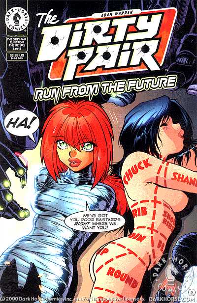 Cover for The Dirty Pair: Run from the Future #4 (of 4): (Warren Cover) (99-016)