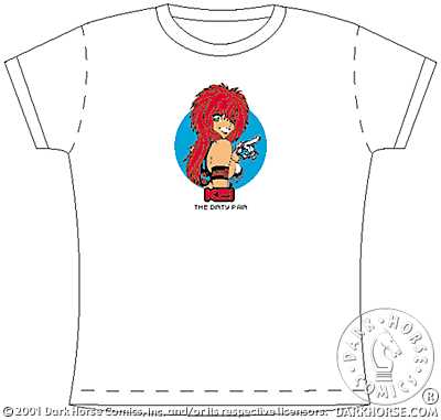 Cover for Dirty Pair T-Shirt (Kei w/logo White Babydoll) (S) (11-202)