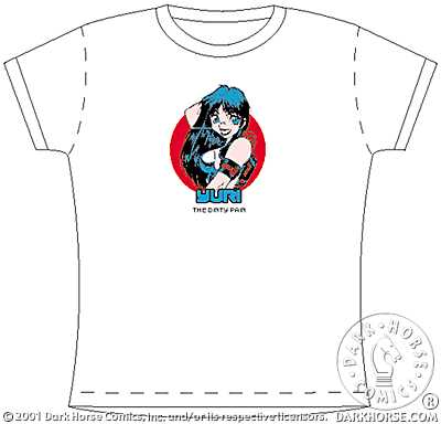 Cover for Dirty Pair T-Shirt (Yuri w/logo White Babydoll) (S) (11-229)