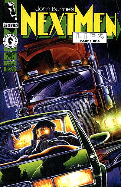 Cover for John Byrne's Next Men #27: Lies (Part 1 of 4) (93-541)