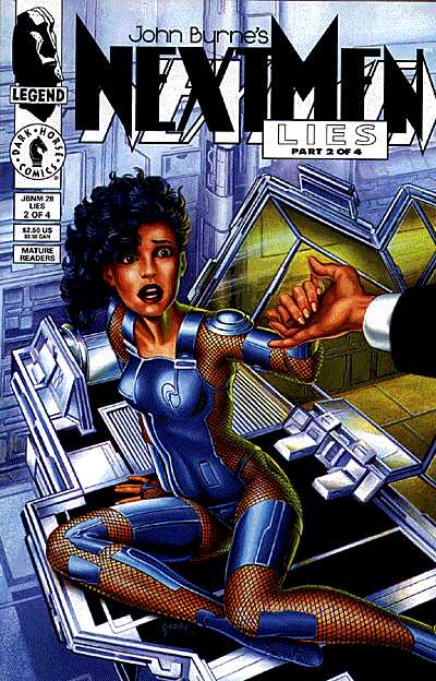 Cover for John Byrne's Next Men #28: Lies (Part 2 of 4) (93-568)