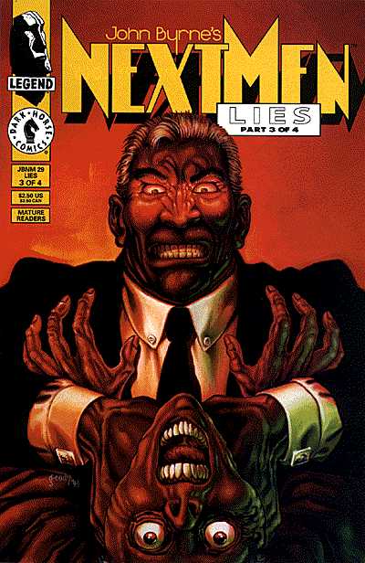 Cover for John Byrne's Next Men #29: Lies (Part 3 of 4) (93-596)