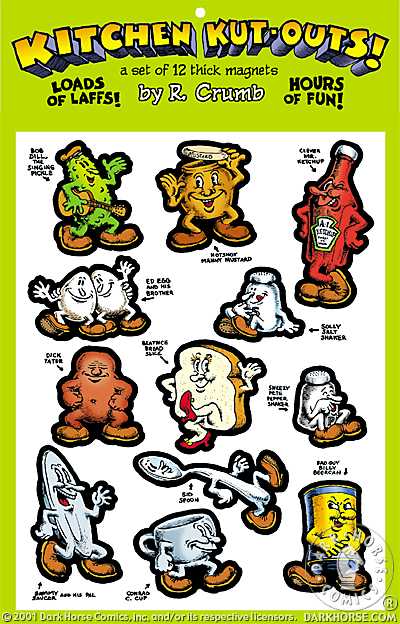 Cover for R. Crumb's Kitchen Kut-Outs Magnet Set (10-318)