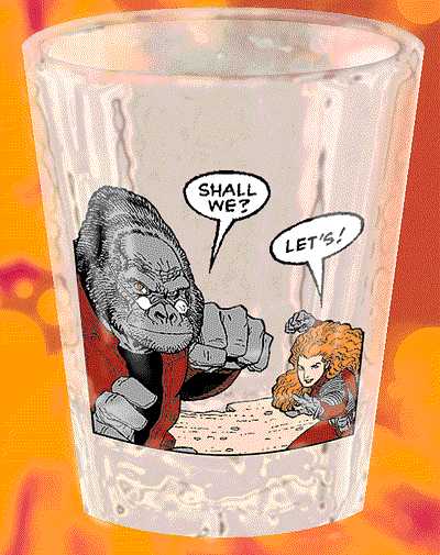 Cover for Monkeyman & O'Brien Shot Glass (18-041)