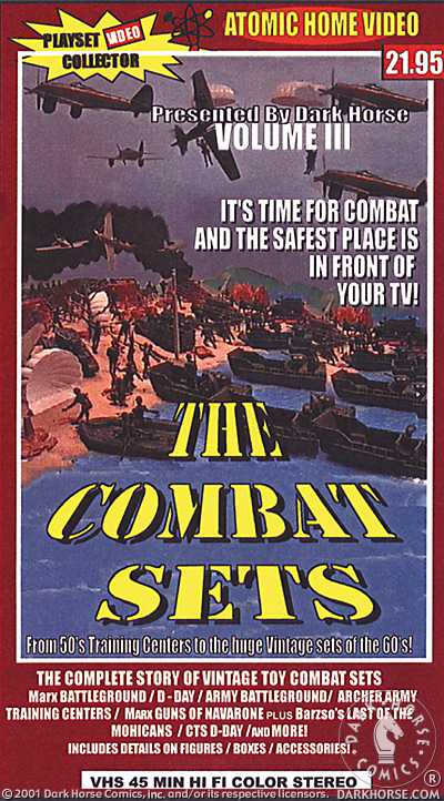 Cover for Playset Collector's Videos Vol. 3 The Combat Sets VHS Video (11-351)