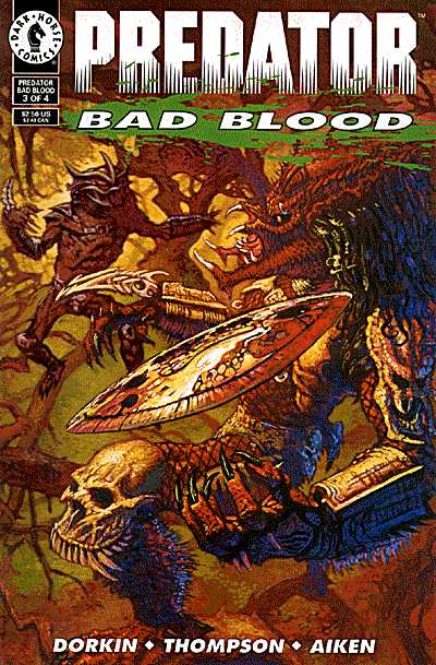 Cover for Predator: Bad Blood #3 (of 4) (92-675)