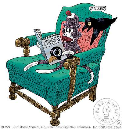 Cover for Sock Monkey sticker #4 (Sock Monkey in chair) (11-368)