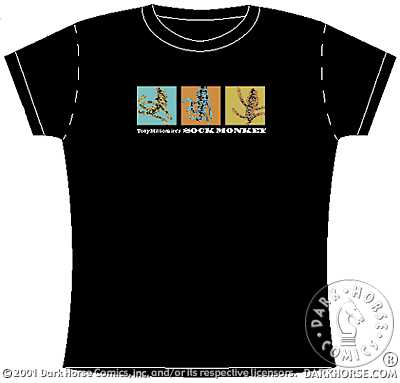 Cover for Sock Monkey T-Shirt (Black Babydoll) (L) (11-067)
