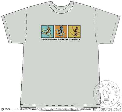 Cover for Sock Monkey T-Shirt (Sand Adult Tee) (L) (11-093)