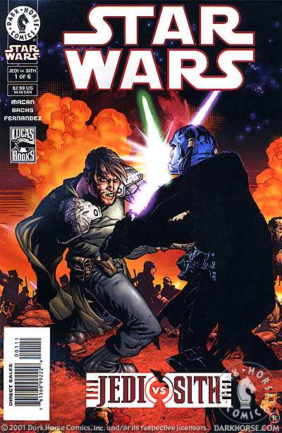 Cover for Star Wars: Jedi vs. Sith #1 (of 6) (99-222)