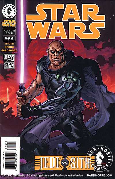 Cover for Star Wars: Jedi vs. Sith #3 (of 6) (99-229)