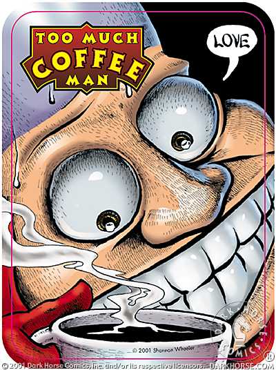 Cover for Too Much Coffee Man #2 Sticker (LOVE) (11-428)