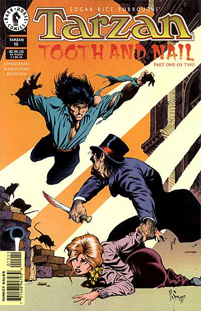 Cover for Edgar Rice Burroughs' Tarzan #15: Tooth and Nail (Part 1 of 2) (96-753)