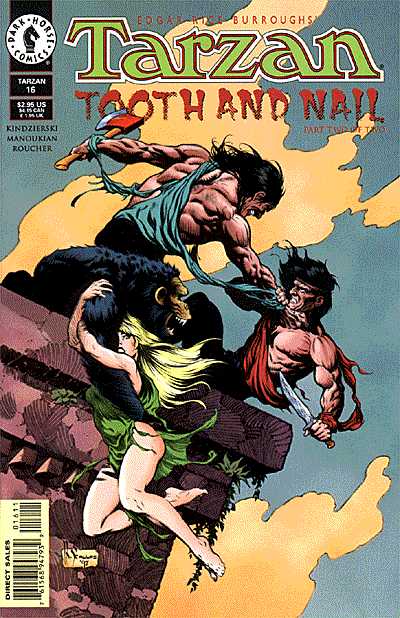 Cover for Edgar Rice Burroughs' Tarzan #16: Tooth and Nail (Part 2 of 2) (96-762)