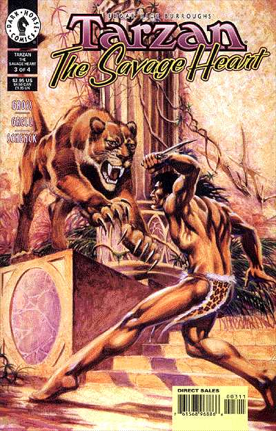 Cover for Edgar Rice Burroughs' Tarzan: The Savage Heart #3 (of 4) (96-912)