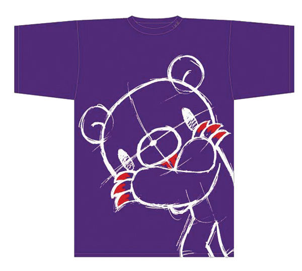Cover for Gloomy Bear Women's T-shirt Purple (XL) (14-678)
