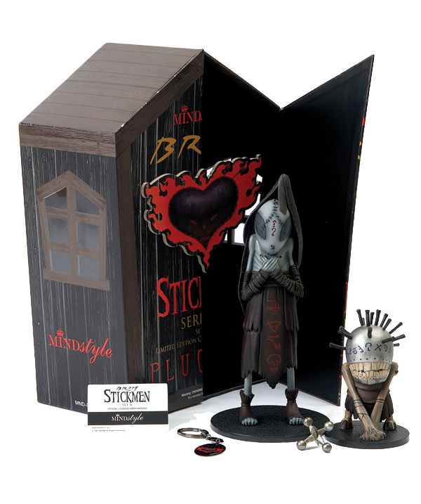 Cover for MINDstyle: Brom's Stickmen: Series 1--Set A (Girl & Mini Alien) (15-456)