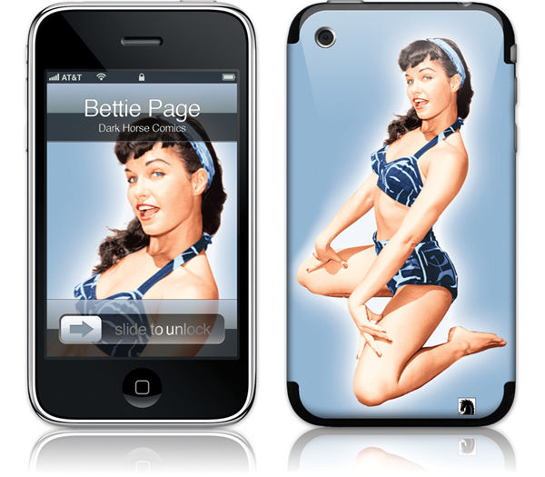 Cover for GelaSkins: Bettie Page Blue (iPhone) (16-925)