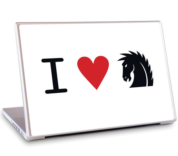 Cover for GelaSkins: I Heart Dark Horse (15" Laptop) (16-930)