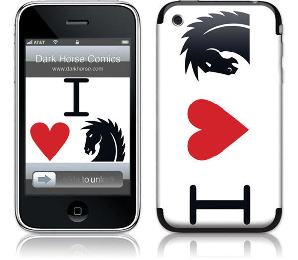 Cover for GelaSkins: I Heart Dark Horse (iPhone) (16-934)