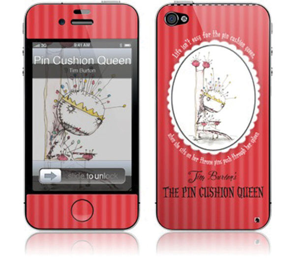 Cover for iPhone 4 GelaSkin: Tim Burton: Pin Cushion Queen (17-026)