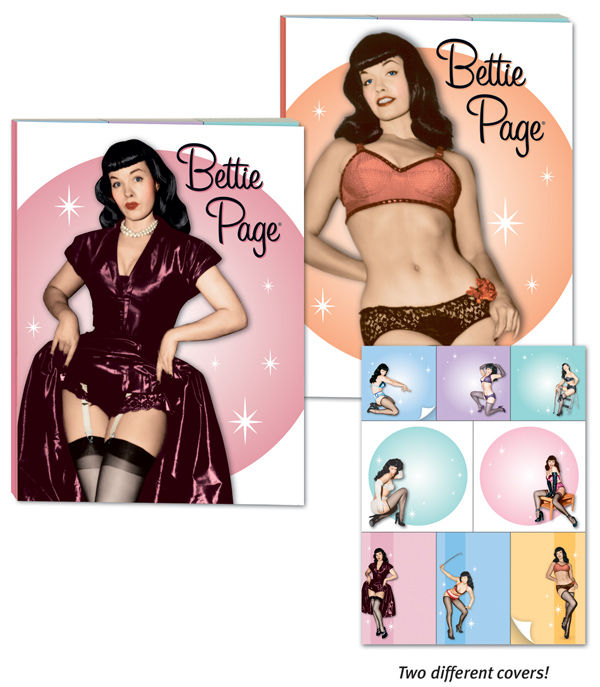 Cover for Bettie Page Sticky Note Book Orange (17-120)