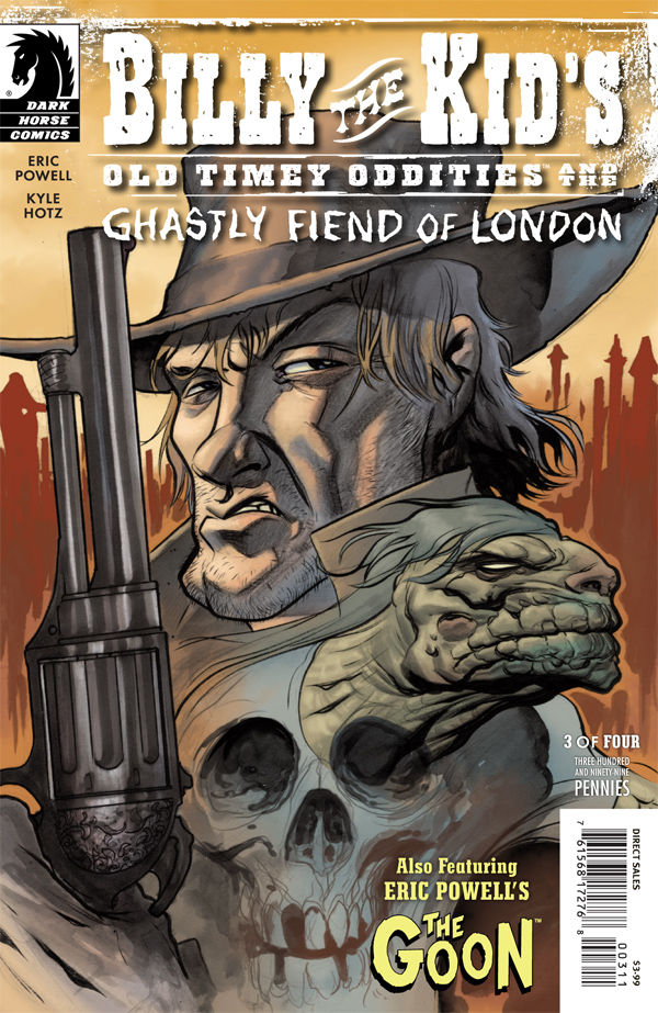 Cover for Billy the Kid's Old Timey Oddities and the Ghasty Fiend of London #3 (Eric Powell cover) (17-278)