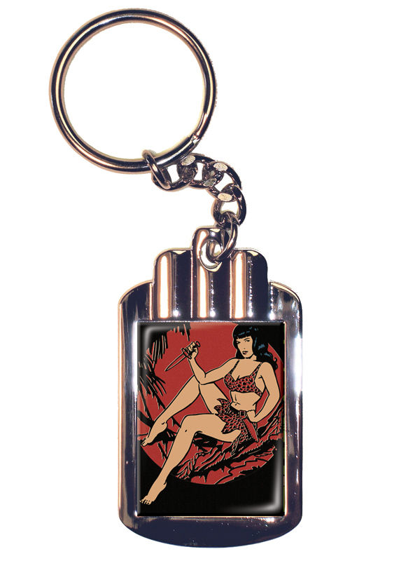 Cover for Retro-A-Go-Go Bettie Page Jungle Night Keychain (17-468)