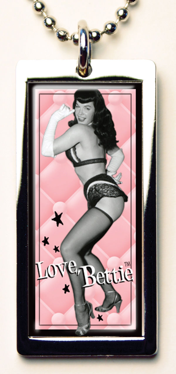 Cover for Retro-A-Go-Go Bettie Page Love, Bettie Tablet Necklace (17-475)