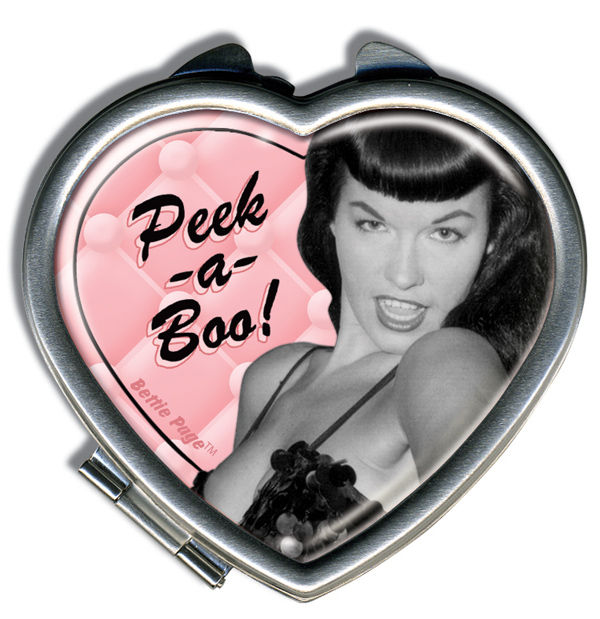 Cover for Retro-A-Go-Go Bettie Page Peek-a-Boo! Heart Compact (17-479)