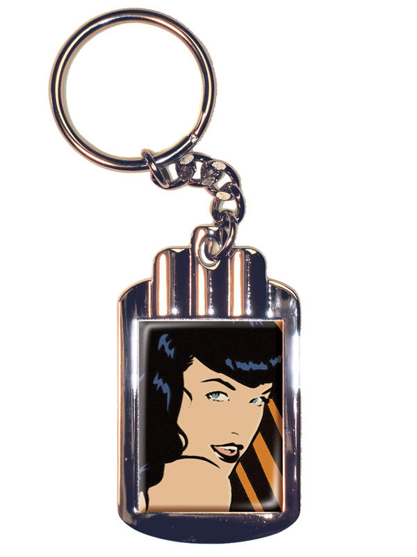 Cover for Retro-A-Go-Go Bettie Page Sahara Sands Keychain (17-493)