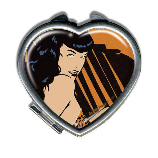 Cover for Retro-A-Go-Go Bettie Page Sahara Sands Heart Compact (17-494)