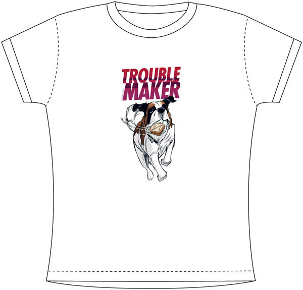 Cover for Troublemaker T-shirt Beans (XL) (17-909)