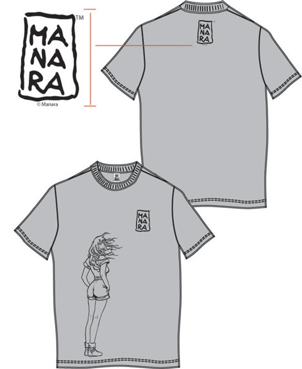 Cover for Milo Manara Men's t-shirt (XXL) (17-935)