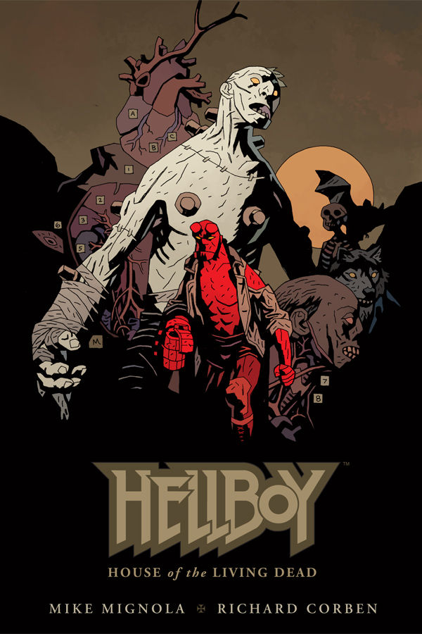 Cover for Hellboy: House of the Living Dead (hardcover graphic novel) (18-136)