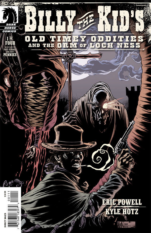 Cover for Billy the Kid's Old Timey Oddities and the Orm of Loch Ness #1 (Kyle Hotz cover) (18-397)