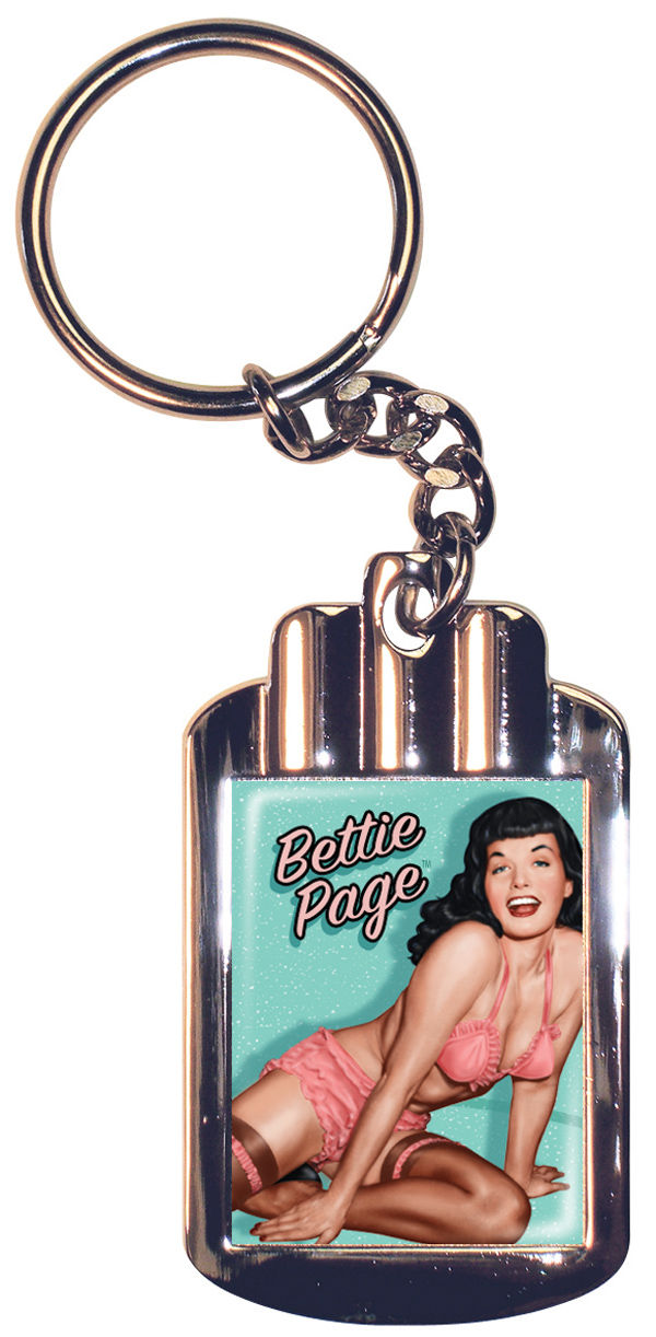 Cover for Retro-A-Go-Go Bettie Page Aquamarine Keychain (18-972)