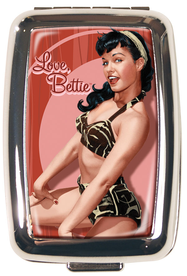 Cover for Retro-A-Go-Go Bettie Page Cherry Red Pill Box (18-982)