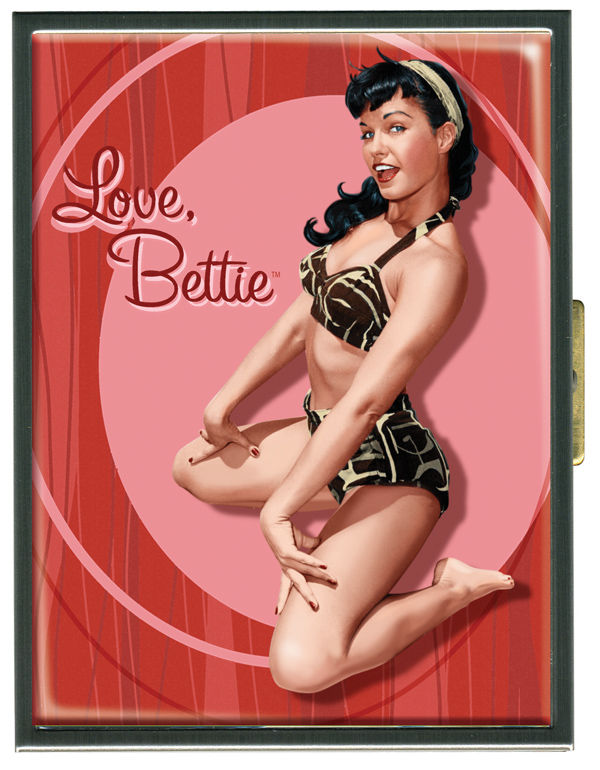 Cover for Retro-A-Go-Go Bettie Page Cherry Red Cigarette Case (18-984)