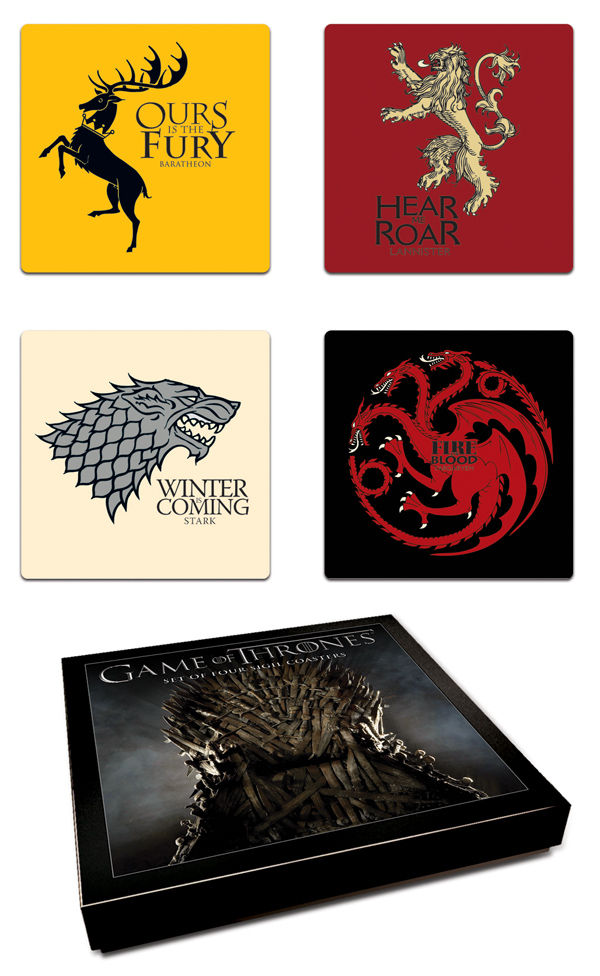 Cover for Game of Thrones House Sigil Coaster Set (20-699)