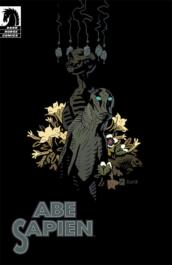 Cover for Abe Sapien #9 (Mike Mignola variant cover) (24-050)